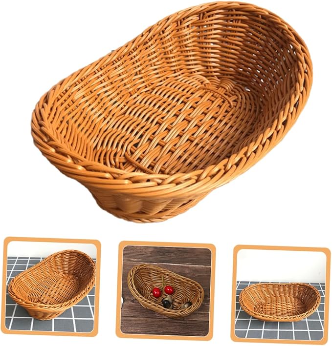 1pc Mini Decorative Basket Handmade Woven Easter Activity Prop for Home and School Desktop Decoration for Crafts and Nursery Use
