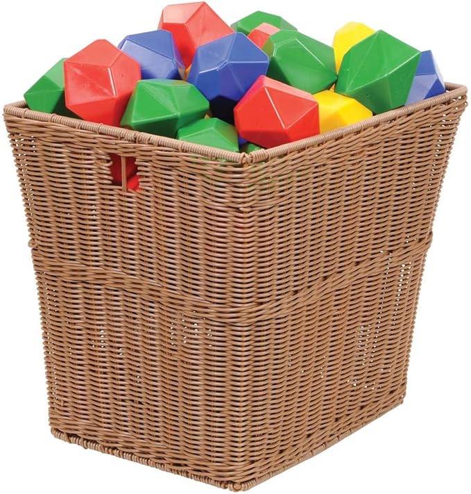 Kaplan Early Learning Washable Wicker Basket - Large