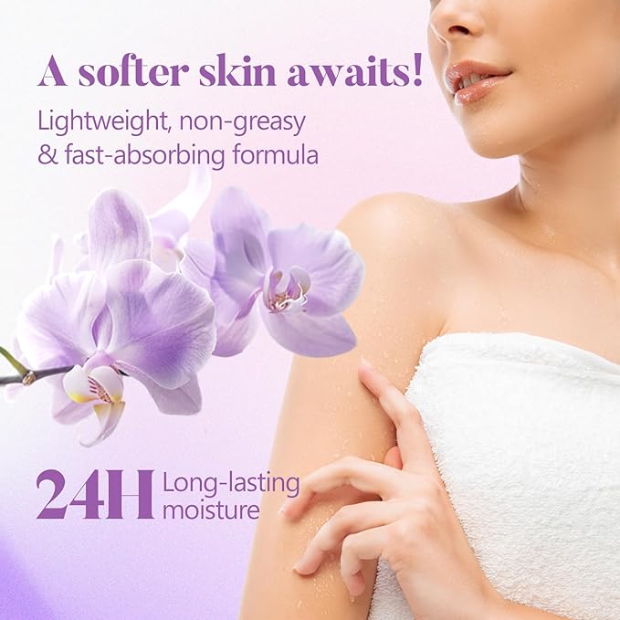 Spa Gifts for Women, Body & Earth 5 Pcs Gifts for Women Orchid Gift Sets, Bath and Body Womens Bath Gifts, Valentine‘s Day Gift