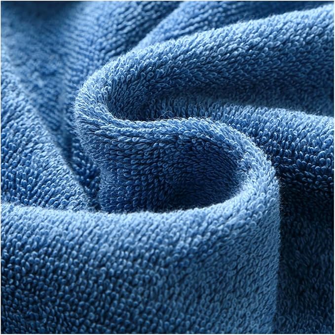 3 Pack Satin Striped Cotton Towels, Thick Bath Towels, 120-140 GSM, 35x75cm(White)