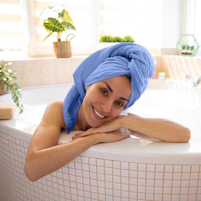 100% Cotton Bath Towels-27x54inch - 6 Pack Shower Towels - Light Weight, Ultra Absorbent Towels for Bathroom (Multi Color)