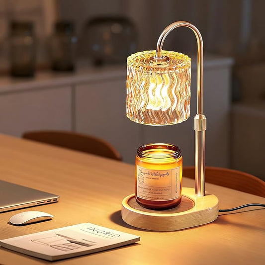 Homelist Candle Warmer Lamp with Timer, Height Adjustable Candle Lamp, Home Decor, Wax Melt Warmer for Birthday Chrismas Holiday Gifts for Mom, Women, Sister