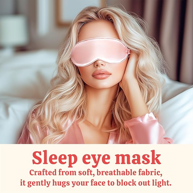Gifts for Women Bath & Body Rose Spa Gift Sets for Birthday, 8 Pcs Gift for Women, Self Care Kit for Tumbler, Eye Mask, Christmas Gifts