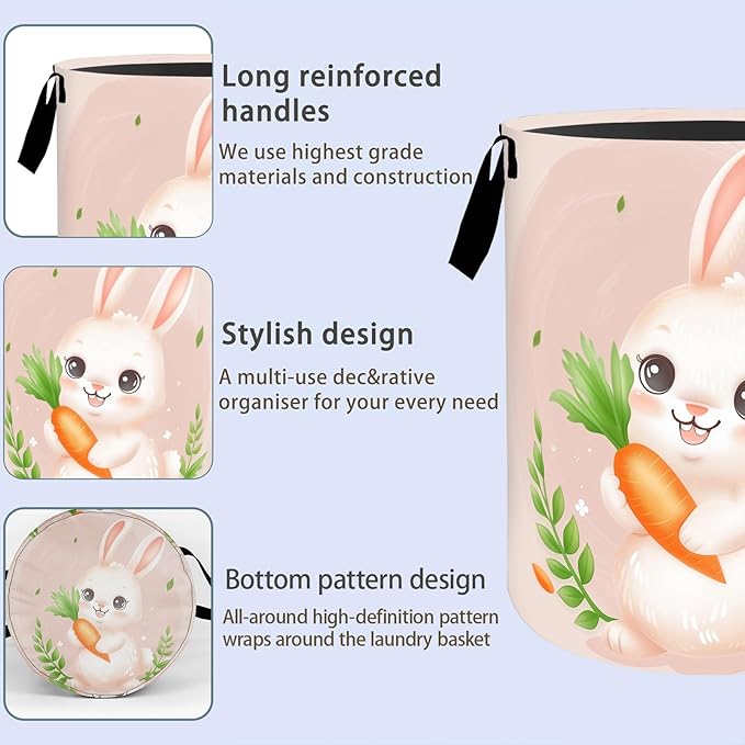 Cute Kitten and Butterfly Laundry Basket, Dirty Collapsible Clothes Toy Organizer Hamper for Kids Adults, Oxford Cloth Waterproof Storage Bin for Bedroom Bathroom Home Decor Gifts, 19.7"X15.7"
