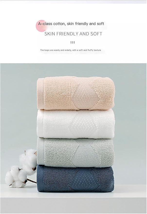 3 Pack Cotton Bath Towels, 34x74 Inches Soft Absorbent Face Towels for Home(Coffee)