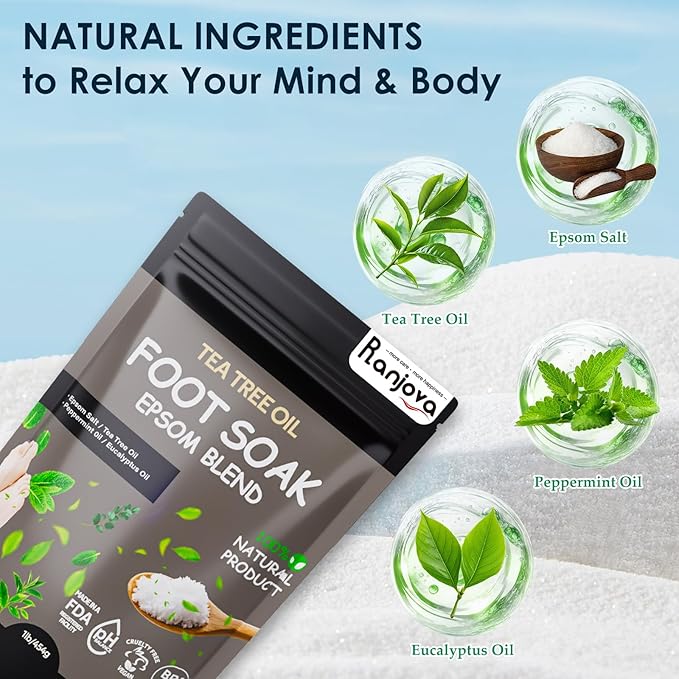 Foot Spa Electric Rotary Massage, Tea Tree Oil Foot Soak with Epsom Salt, Collpaisble Foot Spa Bath Massager with Heat, Bubble Jets, Temp Control, 24 Motorized Shiatsu Massage Balls and Foot File