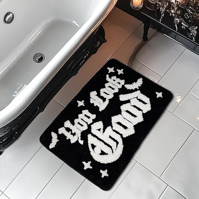 Halloween Rug Your Look Good Gothic Bathroom Rug Halloween Bath Mat Spooky Bathroom Mat Floor Doormats Rugs 17 x 27 Inch for Tub Home Living Room