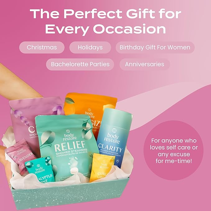 Body Restore Bath Bombs Aromatherapy 15 Pack - Birthday Gifts for Women, Men, Travel Essentials, Stress Relief, Relaxation, Self Care - Rose