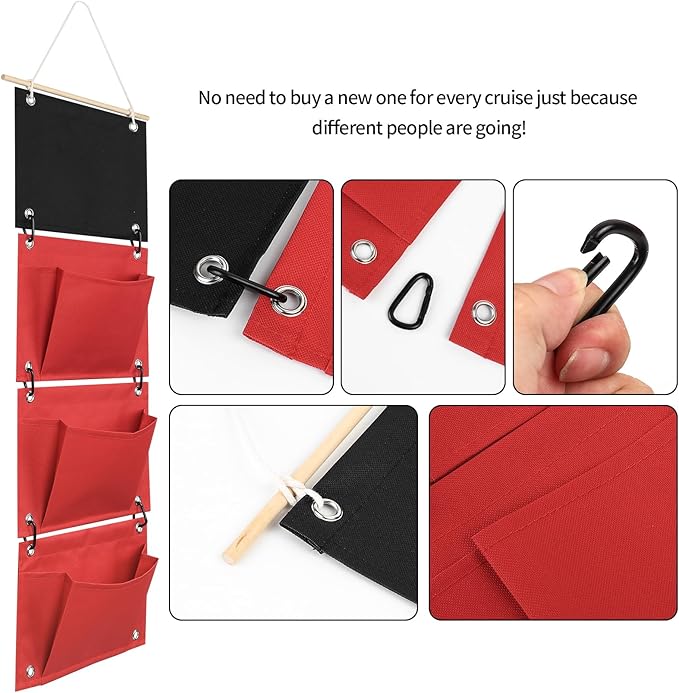 Interchangable Fish Extender FE Pouch for Disney Gift Exchange Single 2, 3 Pockets DCL Hanger Easy Add on Personal Touches HTV suitable