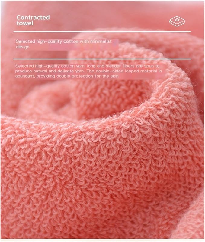 3-Pack Cotton Towels, Soft and Absorbent Face & Bath Towels, Solid Colors with Embroidery(Green)