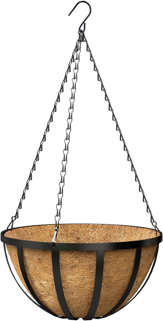 PANACEA PRODUCTS 12" English Basket with Coco Liner