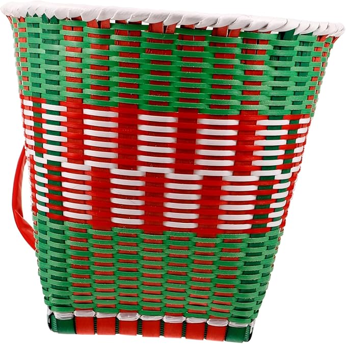 Rustic Style Woven Knapsack Decorative Pack Basket for Boys and Girls Toy Baskets
