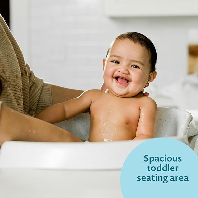 The First Years First Suds Newborn to Toddler Tub – 3 Stage Baby Bathtub with Soft, Non-Slip Infant Sling – Birth to 25 Pounds