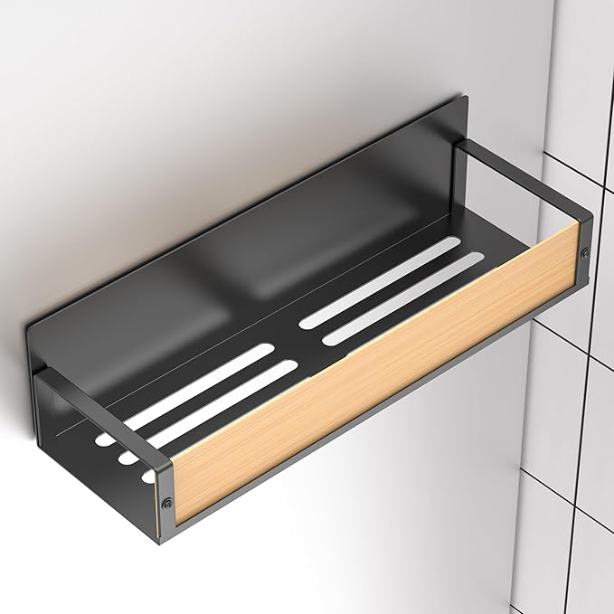 6 Pack Magnetic Spice Storage Rack Organizer for Refrigerator and Oven, Wood Fridge Organizers and Storage