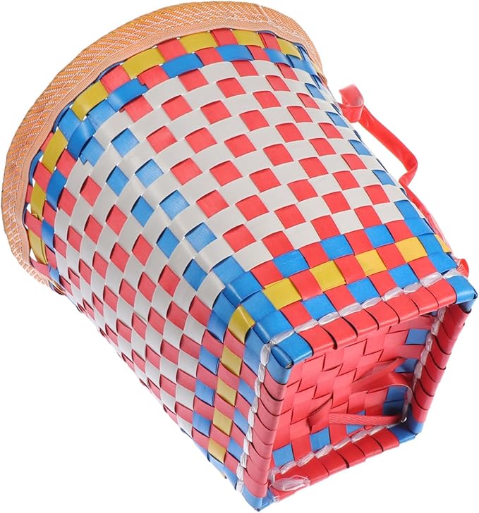 Rope Basket Boys and Girls Toy Box Pack Basket Woven Knapsack Small Knapsack Toy Organizer Random Color