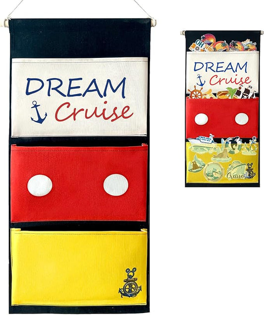 Fish Extender Door Hanger, Fish Extender Cruise Gifts - Cabin Door Hanging 3-pockets for Fish Exchange Extender Gifts on Cruise Line in 2025 (26"x11.8")