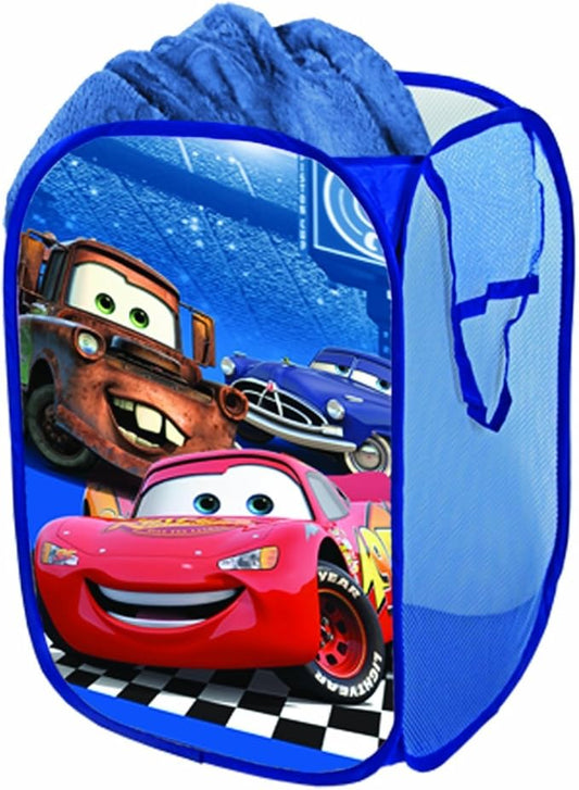 Disney Cars Pop Up Hamper Blue 1'2" x 1'2" x 1'8"
