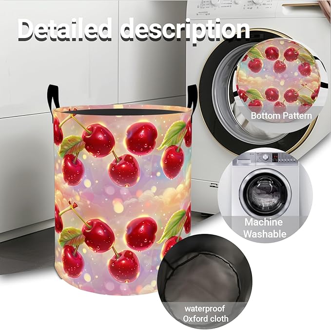 Chihuahua Laundry Basket Hamper 19.7"x15.8", Colorful Dog Foldable Waterproof Oxford Clothes Storage Bucket for Room Bathroom Bedroom Nursery Decor, Toy Organizer Bins Gifts for Kids Boys Girls