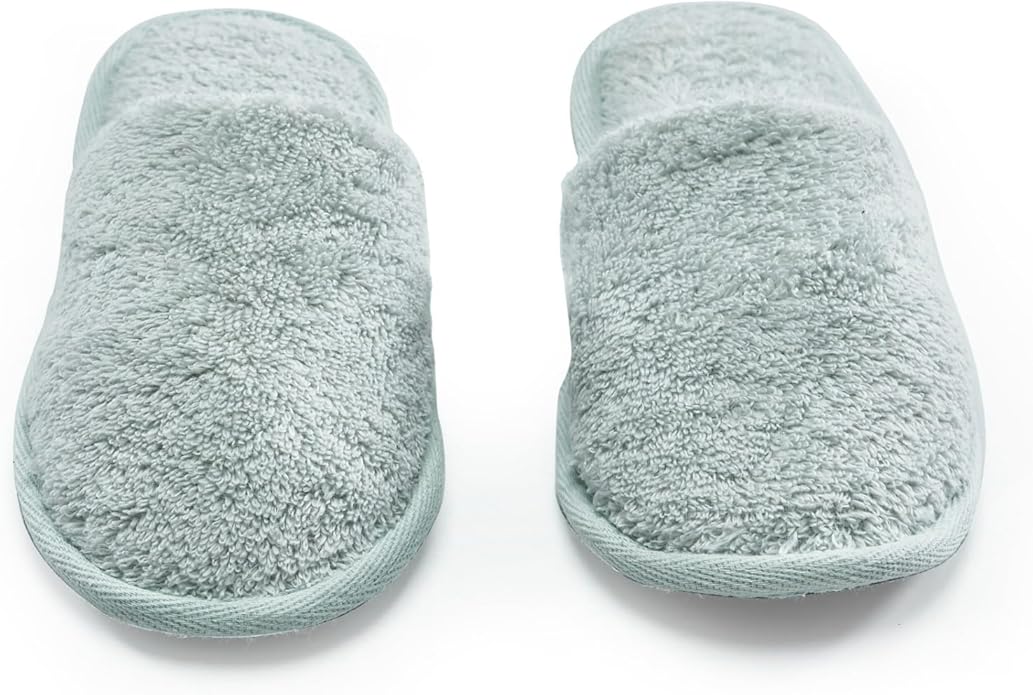 ESKYMODE Womens Cotton Bath Slippers, Terry Cloth Spa Slippers for Women