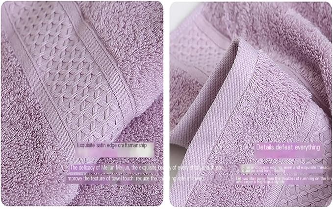 3 Pack Cotton Towels, Soft & Absorbent Bath and Face Towels, Long Staple Cotton(Yellow)