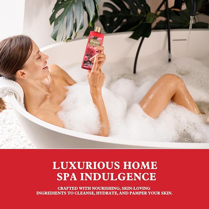 Spa Luxetique Gifts for Women High Heel Gift Set for Women 8pcs Bath Sets Romantic Rose Home Spa Kits for Wife Girlfriend Mom Grandma Valentines Day Gifts for Her