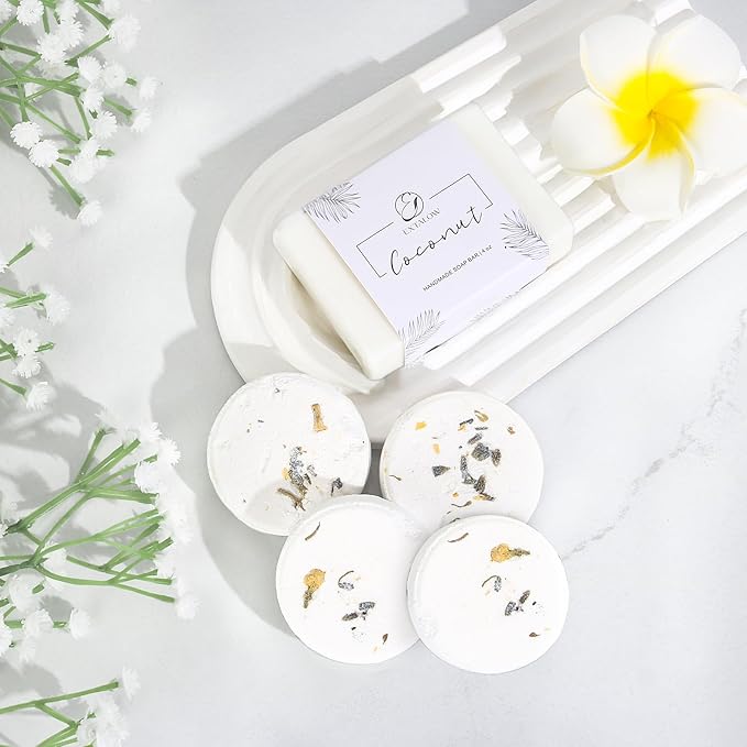 Spa Gifts for Women Bath and Body Gift Basket Valentines Day Gifts Coconut Lavender Home Spa Set Self Care Gift for Mom Sister Her Wife Birthday Gifts Spa Kit Care Package Thank You Gift