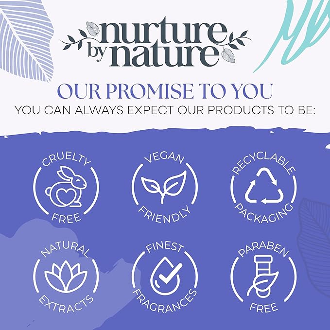 NURTURE BY NATURE Self Care Gift Set for Women – 6 Piece Relaxing Bath & Body Spa Gift Basket with Bath Bomb, Hand Cream & Scented Candle – Self Care Gifts for Valentine’s Day & Mother’s Day Gift