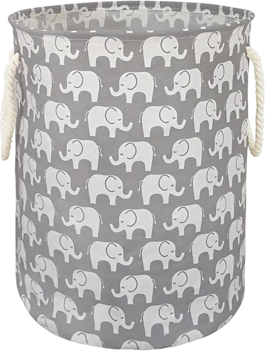 Round Laundry Basket Storage Bins Nursery Hamper Gift Baskets for Home,Office,Home Decor