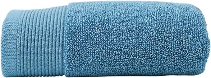 32 Ply Cotton Bath Towel Thick Absorbent Soft Face Towel 3 Pack for Home(Blue)