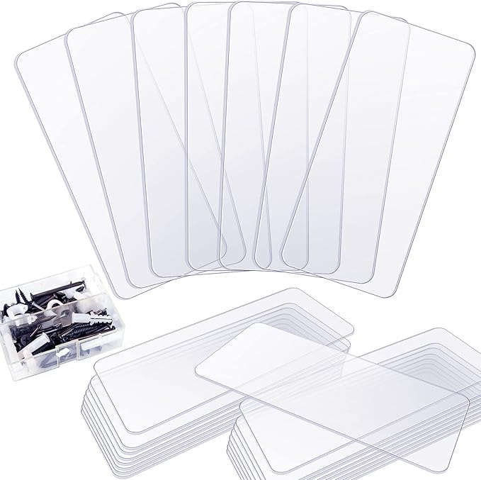 Yookeer 32 Pack 4.25 x 2 In Drawer Dividers for Storage Bins Plastic Storage Hardware Cabinet Dividers for Teacher Toolbox, Small Parts Organizer, Screw Organizer