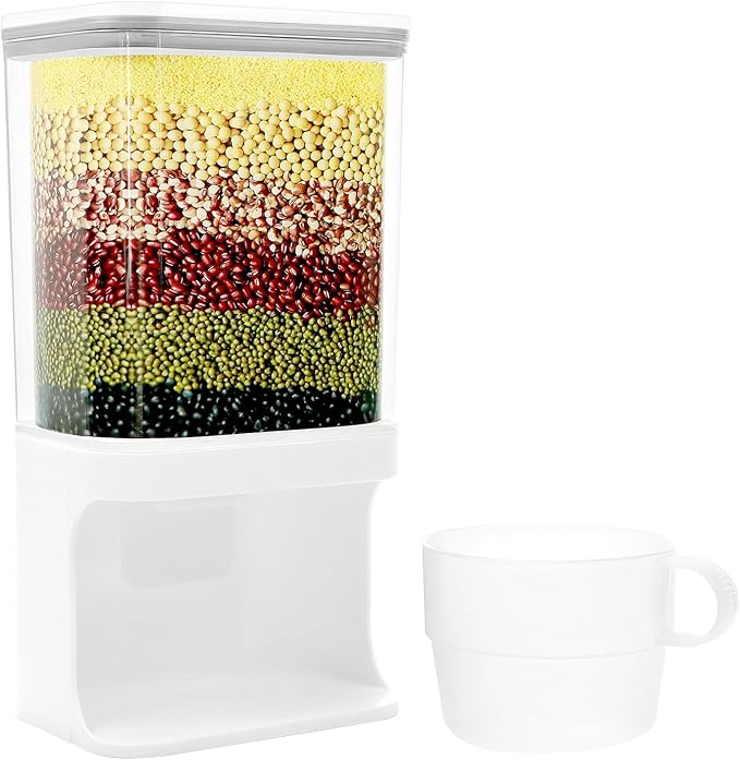 QWORK Wall-Mounted Scent Booster Beads Dispenser and Laundry Detergent Organizer with Transparent Design