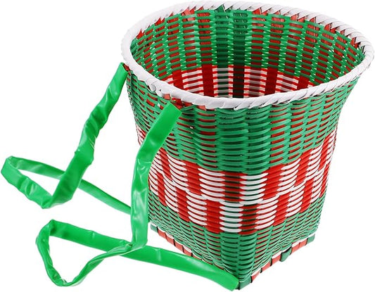 POPETPOP Hand Woven Dance Props Backpack for Girls Toy Storage Baskets Decorative Woven Knapsack Rustic Boys and Girls Decorative Basket