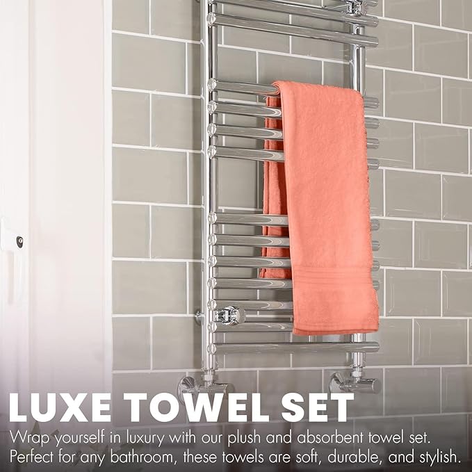 6 Pack Bath Towels Set (27 x 54 Inches) 100% Ring Spun Cotton, Super Soft Lightweight, Quick Dry & Highly Absorbent Towels for Bathroom, Hotel & Spa (Spectrum, Pack of 6 (27''x54''))