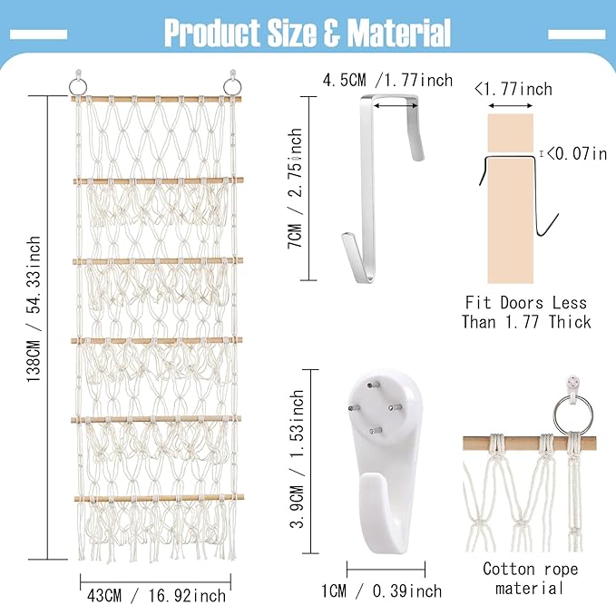 Stuffed Animal Net or Hammock Handmade Hammock Net for Stuffed Animals Corner Wall Hanging for Storage Organizer Holder for Small Stuffed Animal Net