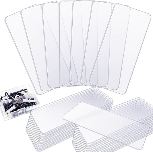 Yookeer 64 Pack 4.25 x 2 In Drawer Dividers for Storage Bins Plastic Storage Hardware Cabinet Dividers for Teacher Toolbox, Small Parts Organizer, Screw Organizer
