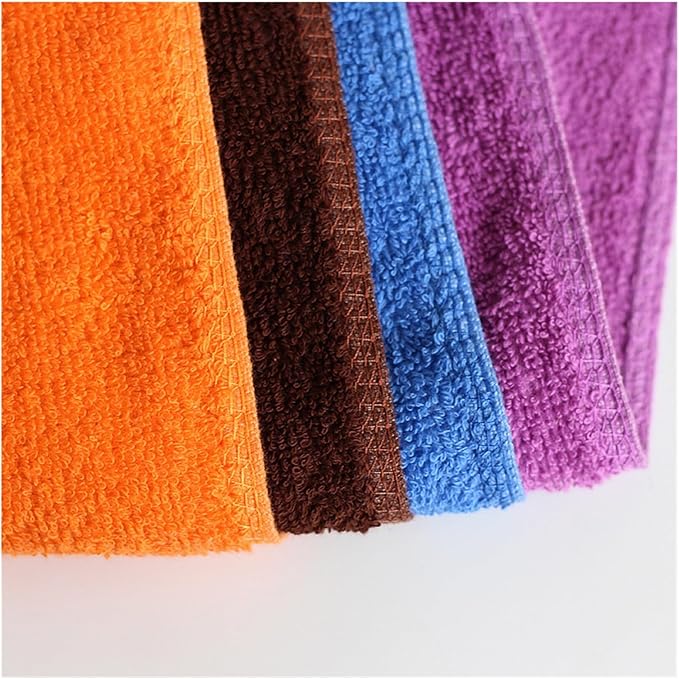 3 Pack 21s Heavyweight Cotton Towels, Quick-Dry Bath & Face Towels, Soft & Absorbent(Dark Blue)