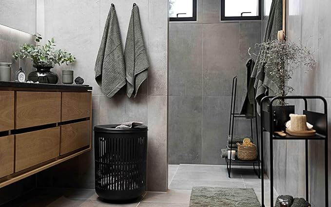 Zone Denmark Laundry Basket - Elevate Your Laundry Routine with Style and Functionality, Beige (Taupe) 16.14x16.14x21.65 inches