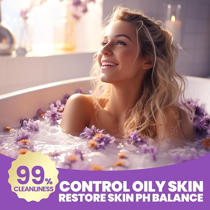 spa luxetique Spa Gifts for Women, Gift Basket, 8 Pcs Lavender Bath Sets with Bubble Bath, Lotion Sets, Birthday Anniversary Gifts for Her, Self Care Kit, Mothers Day Gift for Mom