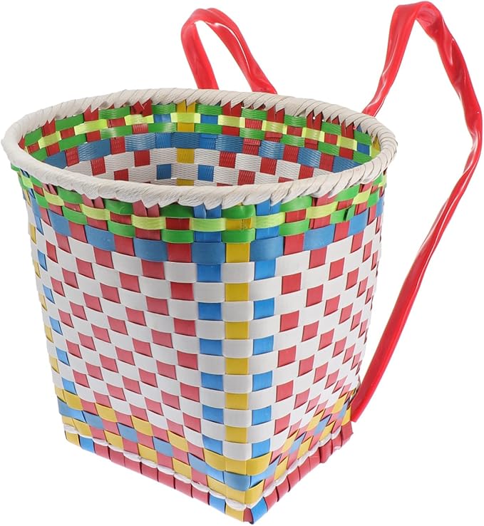 HEALLILY 1Pc Small Woven Basket for Random Color Small Pack Storage Basket Dance Prop Organizer Multi Functional Home Decor for S Playthings