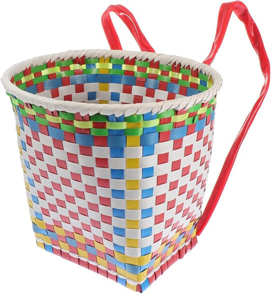 HEALLILY 1Pc Small Woven Basket for Random Color Small Pack Storage Basket Dance Prop Organizer Multi Functional Home Decor for S Playthings