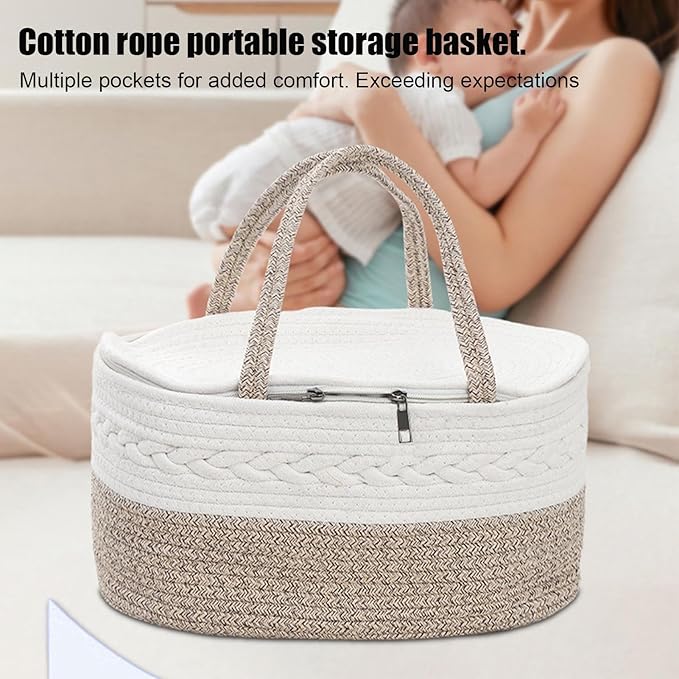 Baby Shower Gift Bag, Portable Waterproof Material, 37x26x18.5cm, Nursery Storage Basket, Stroller Organizer Bag, Multi-Pocket Organization, for Travel Car Outdoor Bathroom Bedside Picnic Parent