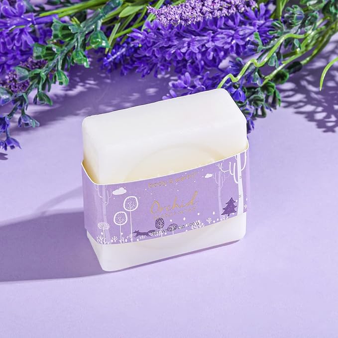 Spa Gifts for Women, Body & Earth 5 Pcs Gifts for Women Orchid Gift Sets, Bath and Body Womens Bath Gifts, Valentine‘s Day Gift