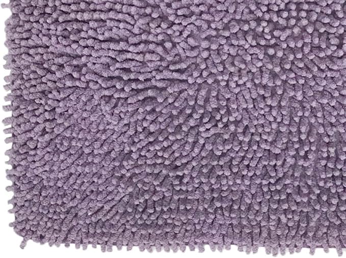 Home Weavers Fantasia Collection 100% Cotton Toilet Lid Cover, 18"x18" Purple – Soft, Absorbent, Washable Bathroom Lid Cover, Non-Slip, Fits Standard & Elongated Toilet Lids