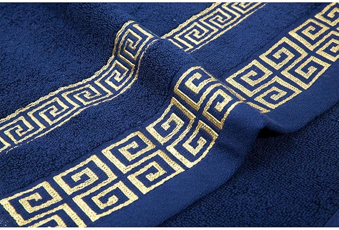 100% Cotton Highly Absorbent Embroidered Towels 3-Piece Towel Set Hotel Bath Towel, 1 Bath Towels, 2 Hand Towels Extra Thick Beach Bath Towels