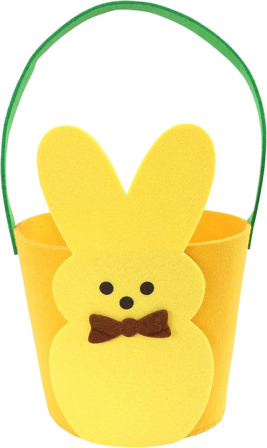 Animal Adventure | Peeps | 7” Collectible Yellow Bunny Felt Basket