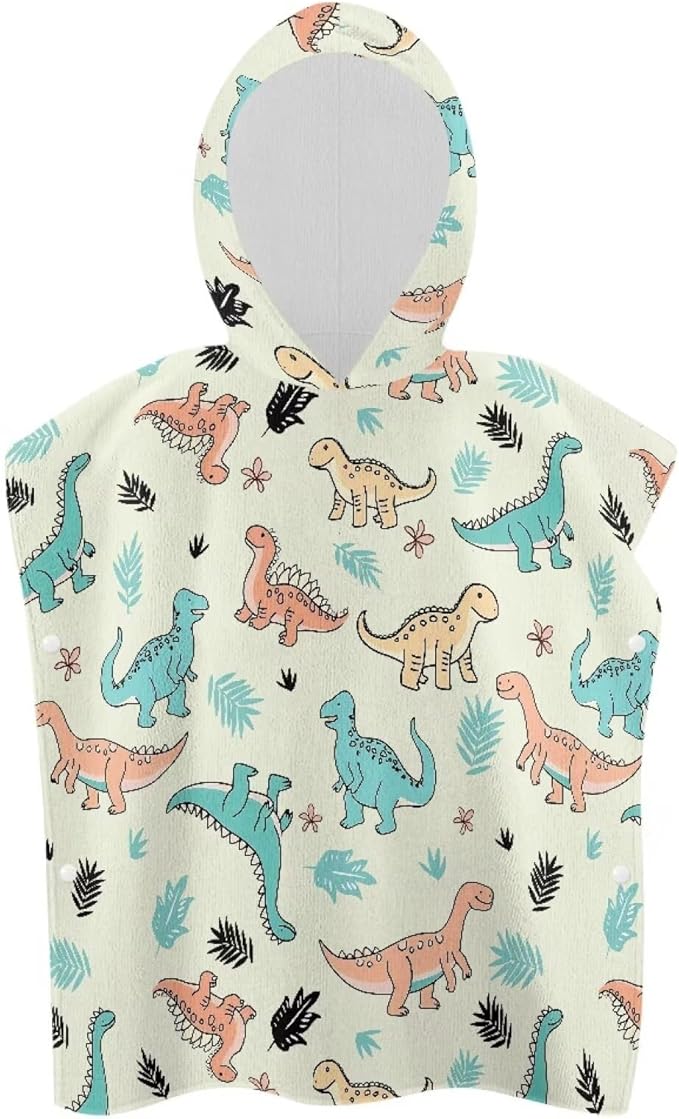 Hooded Bath Towels for Boy Girl Shower Beach Pool Mori Dinosaurs Large Towel Wrap Ultra Absorbent Toddlers Shower Decorations for Babies Toddler Infant