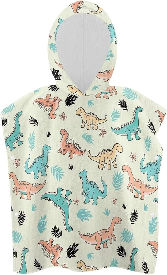 Hooded Bath Towels for Boy Girl Shower Beach Pool Mori Dinosaurs Large Towel Wrap Ultra Absorbent Toddlers Shower Decorations for Babies Toddler Infant