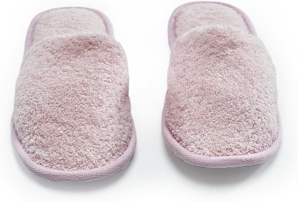 ESKYMODE Womens Cotton Bath Slippers, Terry Cloth Spa Slippers for Women