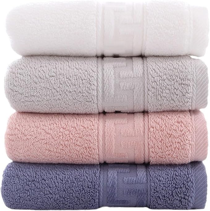 3-Pack Cotton Towels, Soft Absorbent Cloths for Personal Use, 34x34 cm(Beige)