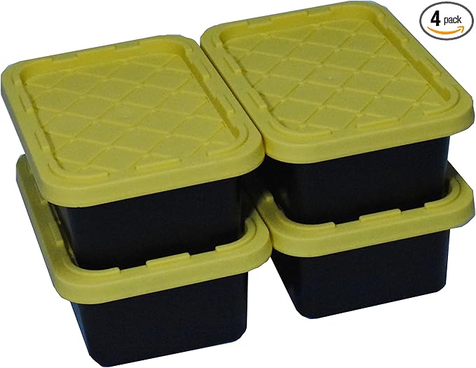 4 Pack Quart Size Tough Tote